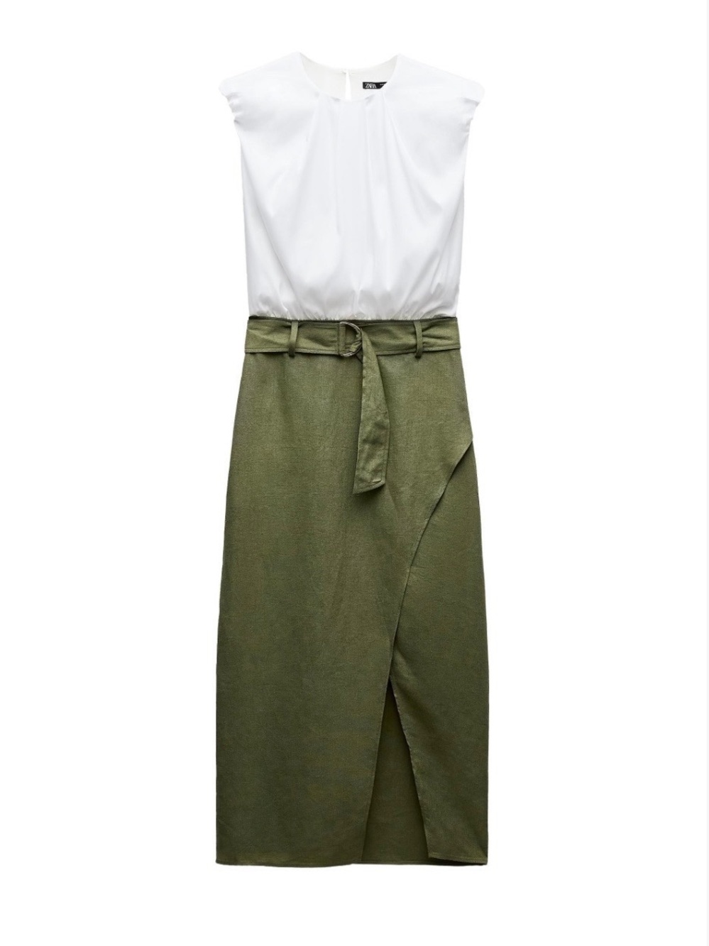 Zara Color Block Midi Dress - Picture 2 of 7
